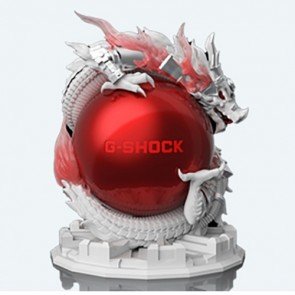 Uhr Casio G-Shock GA-110DBR-7APFL Chinese Dragon