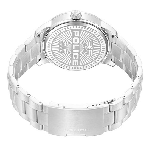 Orologio Police Da Uomo - Modello RAHO 3H, Quadrante Nero, Cinturino In Acciaio Argento - PEWJG2227412 - 4