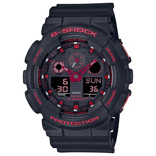 Casio GA 100BNR 1AER Montre Casio g shock GA 100BNR 1