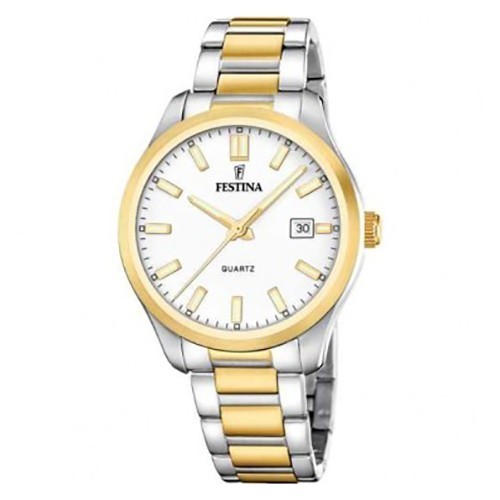 Reloj Festina Cuarzo F20738-1 Acero Clásico
