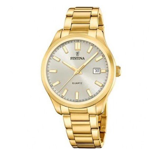 Reloj Festina Cuarzo F20740-1 Acero Clásico