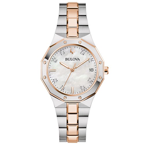 Reloj Bulova Classic Diamonds 98P235 Octogon