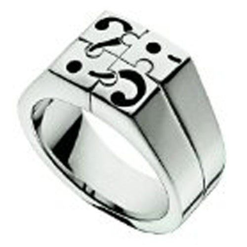 Anel Moschino MJ0168 I Love Puzzles Size 21mm Homem