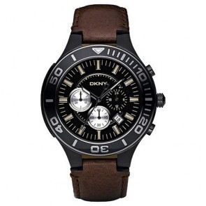 Relogio DKNY Donna Karan NY1455 Cronografo Pele Homem
