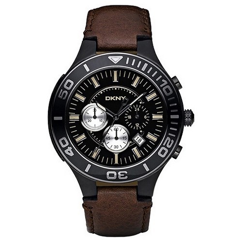 Relogio DKNY Donna Karan NY1455 Cronografo Pele Homem