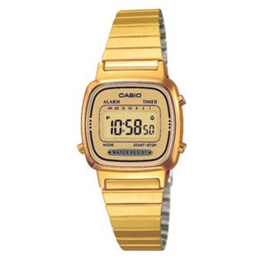 Casio Vintage Style Gold Ion Plated Digital Watch A158WETG-9AEF