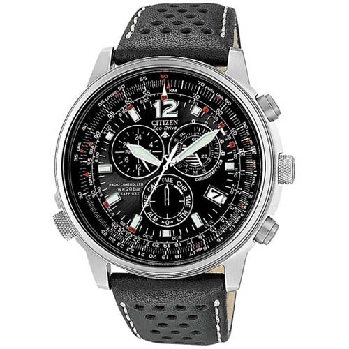 Relogio Citizen Eco Drive Radiocontrolado AS4020-36E Pele Homem