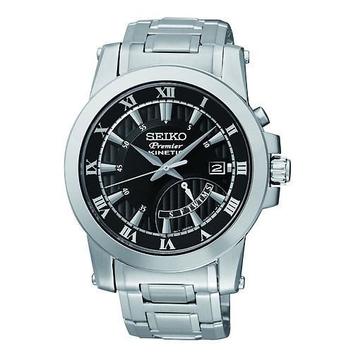 Montre Seiko Premier SRN039P1 Kinetic Acier Homme