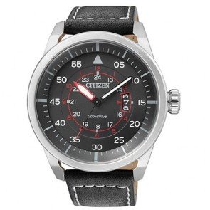 Relogio Citizen Eco Drive Aviator AW1360-04E Pele Homem