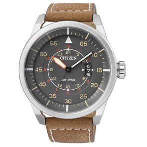 Montre Citizen Eco Drive Aviator AW1360-12H Peau Homme