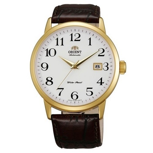 Relogio Orient Symphony Automatico ER27005W Pele Homem