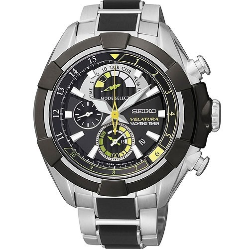 Seiko Watch Velatura SPC147P1 Chronograph Steel Man