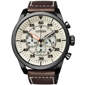 Citizen Watch Eco Drive Aviator CA4215-04W Leather Man