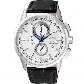 Montre Citizen Eco Drive Radio-Pilotee AT8110-11A Peau Homme