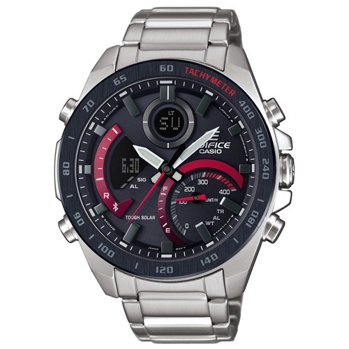 Casio EDIFICE Reloj en caja sólida, 10 BAR, Azul, para Hombre, con Correa  de Acero inoxidable, EF-129D-2AVEF : : Moda