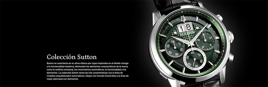 Relógios Bulova Sutton para homem e senhora | Comprar relógios Bulova