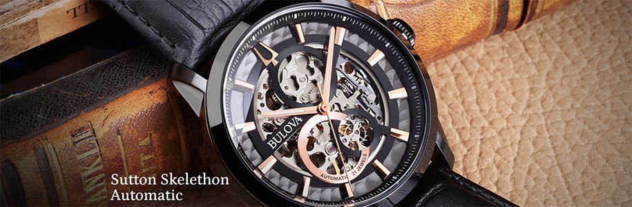 Bulova sutton Skelethon men's and women's watches | Buy Bulova Watches